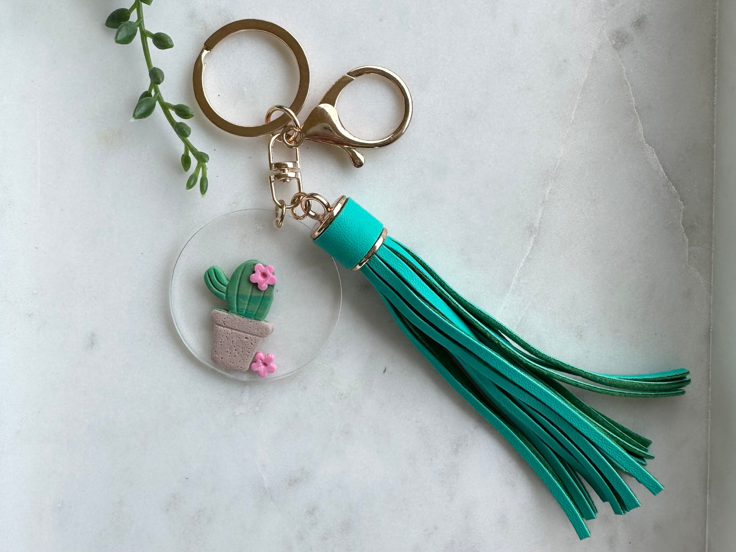 Keyring | Argentine Cactus Green