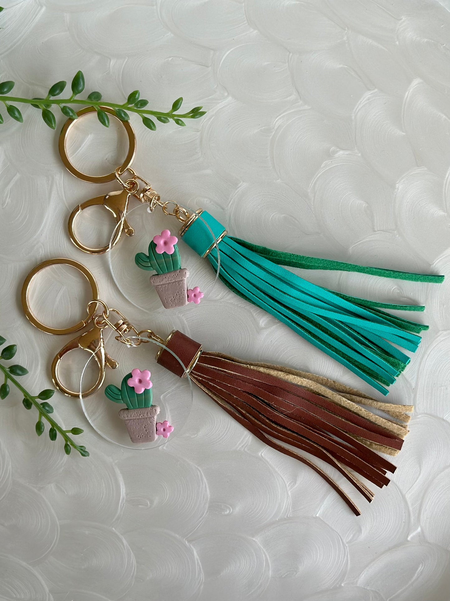 Keyring | Argentine Cactus Brown