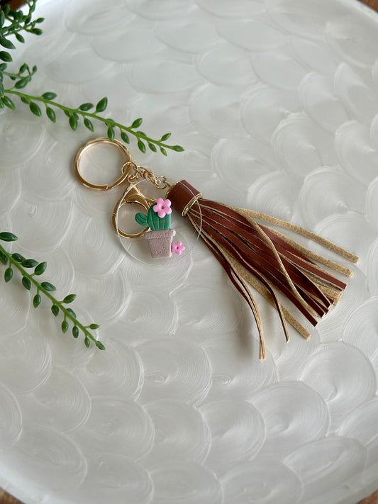 Keyring | Argentine Cactus Brown