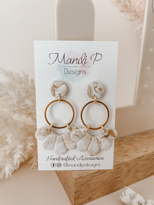 Ellie Earrings | Sandstone