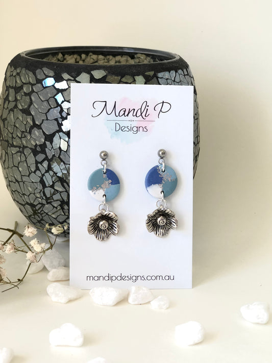 Flora | Blue & Silver