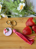 Keyring / Bag Charm | Strawberry Fields