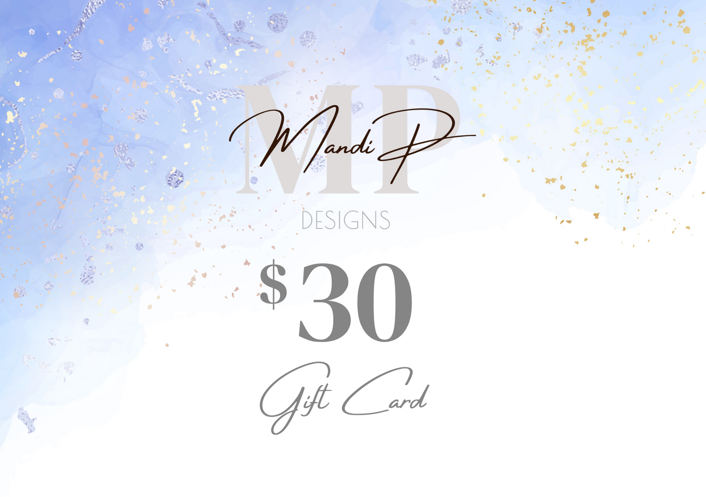 Mandi P Designs Digital Gift Card