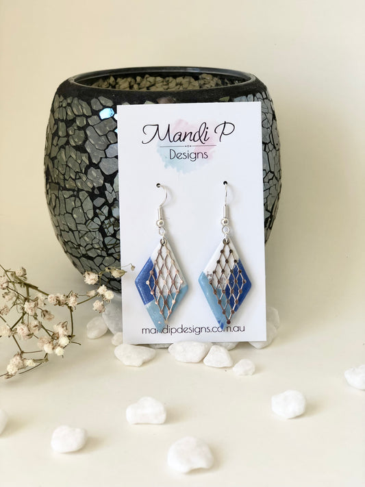 Diane | Blue & Silver